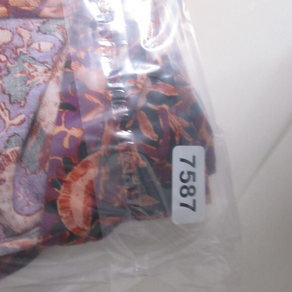 Rachel Zoe Plus 2X Floral Popover Top Tie Sleeves Split Neck Boho Relaxed - Picture 11 of 11